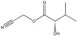 [S,(-)]-2-Hydroxy-3-methylbutyric acid cyanomethyl ester 구조식 이미지