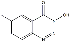 6-Methyl-3-hydroxy-1,2,3-benzotriazin-4(3H)-one Structure