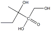 (4R)-3,5-Dihydroxy-3-methyl(4-3H)pentanoic acid 구조식 이미지