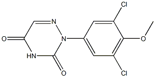 2-[3,5-Dichloro-4-methoxyphenyl]-1,2,4-triazine-3,5(2H,4H)-dione 구조식 이미지