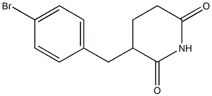 3-(4-Bromobenzyl)piperidine-2,6-dione Structure