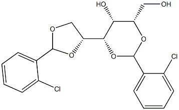 2-O,4-O:5-O,6-O-Bis(2-chlorobenzylidene)-D-glucitol Structure