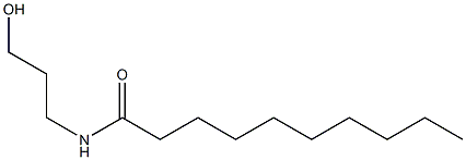 N-(3-Hydroxypropyl)decanamide 구조식 이미지