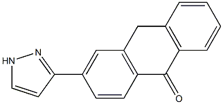 3-(1H-Pyrazol-3-yl)anthrone Structure