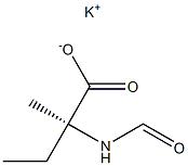 [S,(+)]-2-(Formylamino)-2-methylbutyric acid potassium salt Structure