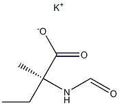 [S,(+)]-2-(Formylamino)-2-methylbutyric acid potassium salt 구조식 이미지