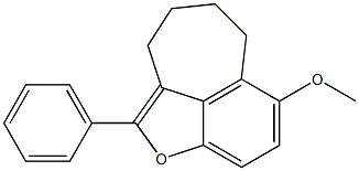 2-Phenyl-7-methoxy-3,4,5,6-tetrahydrocyclohepta[cd]benzofuran Structure