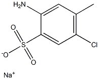 2-Amino-5-chloro-4-methylbenzenesulfonic acid sodium salt Structure