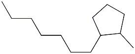 1-Methyl-2-heptylcyclopentane 구조식 이미지