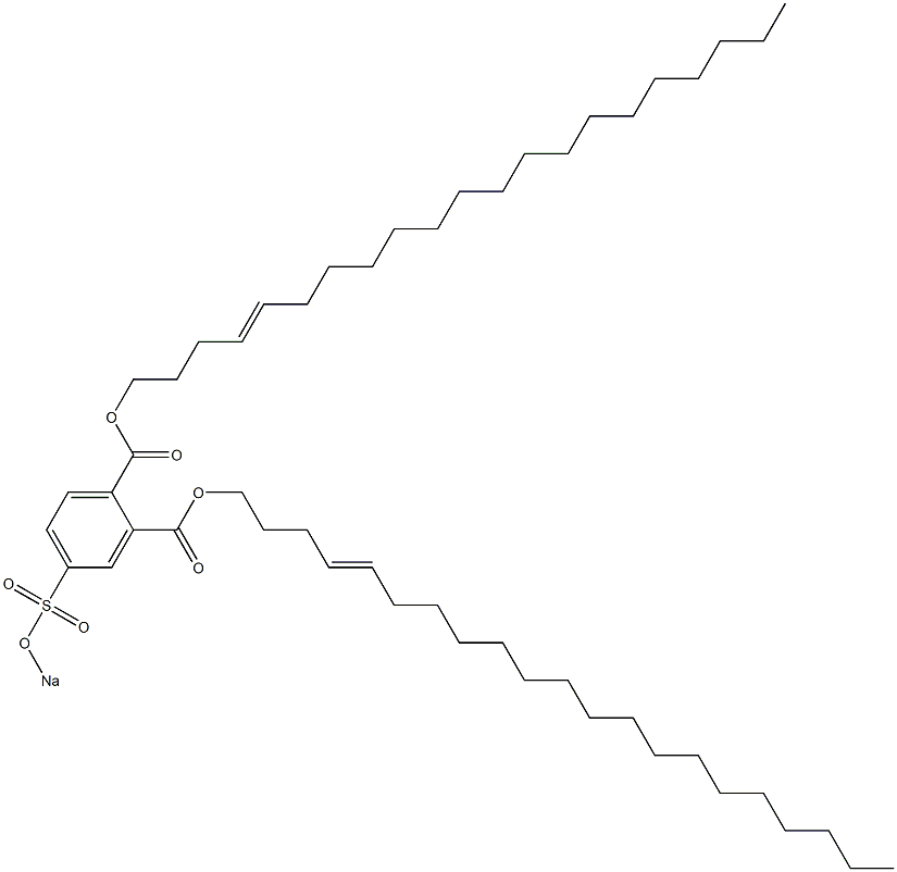 4-(Sodiosulfo)phthalic acid di(4-henicosenyl) ester Structure