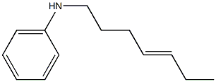 N-(4-Heptenyl)aniline Structure