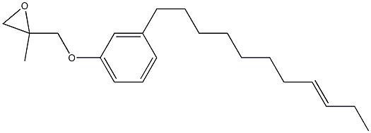 3-(8-Undecenyl)phenyl 2-methylglycidyl ether 구조식 이미지