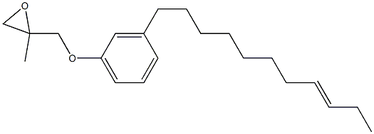 3-(8-Undecenyl)phenyl 2-methylglycidyl ether Structure