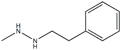 1-(2-Phenylethyl)-2-methylhydrazine 구조식 이미지