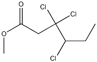 3,3,4-Trichlorocaproic acid methyl ester Structure