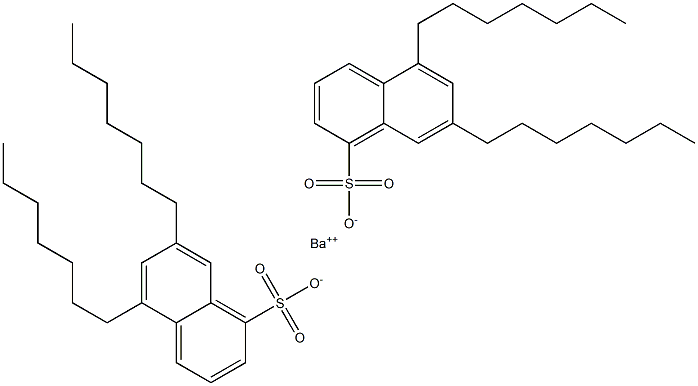 Bis(5,7-diheptyl-1-naphthalenesulfonic acid)barium salt 구조식 이미지