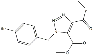 1-(4-Bromobenzyl)-1H-1,2,3-triazole-4,5-dicarboxylic acid dimethyl ester Structure