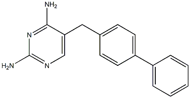 5-(1,1'-Biphenyl-4-ylmethyl)-2,4-pyrimidinediamine Structure