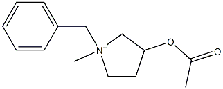 3-Acetyloxy-1-methyl-1-(phenylmethyl)pyrrolidinium 구조식 이미지