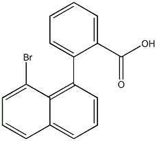 2-(8-Bromo-1-naphtyl)benzoic acid Structure