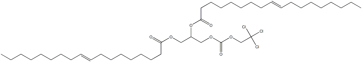 (+)-1-O,2-O-Dielaidoyl-3-O-(2,2,2-trichloroethyloxycarbonyl)-D-glycerol Structure