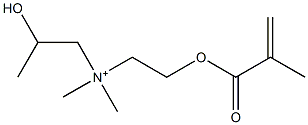 2-Hydroxy-N,N-dimethyl-N-[2-[(2-methyl-1-oxo-2-propenyl)oxy]ethyl]-1-propanaminium Structure