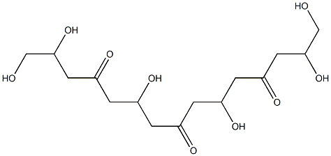 4,8,12-Trioxopentadecane-1,2,6,10,14,15-hexol Structure