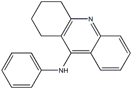 1,2,3,4-Tetrahydro-9-[(phenyl)amino]acridine Structure