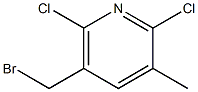 2,6-Dichloro-3-methyl-5-(bromomethyl)pyridine Structure