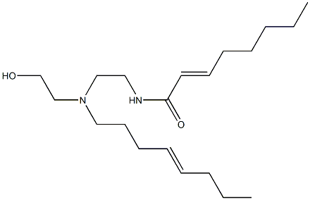 N-[2-[N-(2-Hydroxyethyl)-N-(4-octenyl)amino]ethyl]-2-octenamide Structure