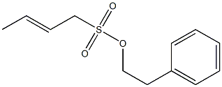 (E)-2-Butene-1-sulfonic acid (2-phenylethyl) ester 구조식 이미지