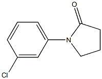 1-(3-Chlorophenyl)-2-pyrrolidone 구조식 이미지