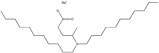 4-(Diundecylamino)valeric acid sodium salt Structure