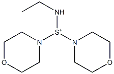 Dimorpholino(ethylamino)sulfonium Structure