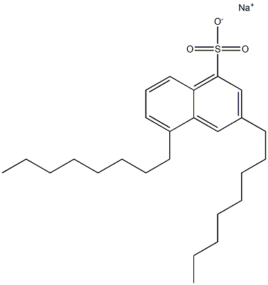 3,5-Dioctyl-1-naphthalenesulfonic acid sodium salt 구조식 이미지
