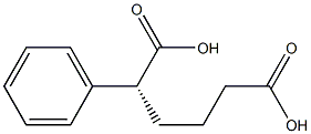 [R,(-)]-2-Phenyladipic acid 구조식 이미지