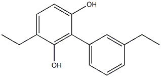 2-(3-Ethylphenyl)-4-ethylbenzene-1,3-diol Structure