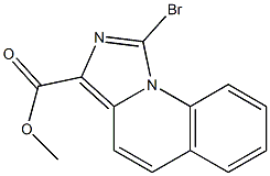 1-Bromoimidazo[1,5-a]quinoline-3-carboxylic acid methyl ester Structure