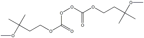 Peroxydicarbonic acid bis(3-methyl-3-methoxybutyl) ester Structure