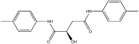 [R,(+)]-2-Hydroxy-N,N'-di(p-tolyl)succinamide 구조식 이미지
