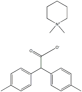 Bis(p-methylphenyl)acetic acid 1,1-dimethylpiperidinium-4-yl ester 구조식 이미지