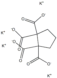 1,1,2,2-Cyclopentanetetracarboxylic acid tetrapotassium salt 구조식 이미지