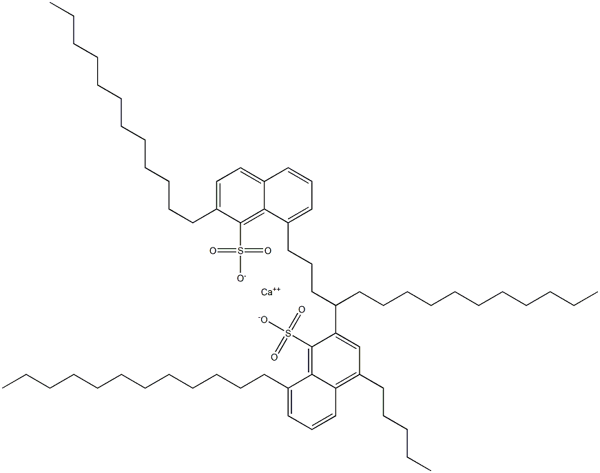 Bis(2,8-didodecyl-1-naphthalenesulfonic acid)calcium salt 구조식 이미지