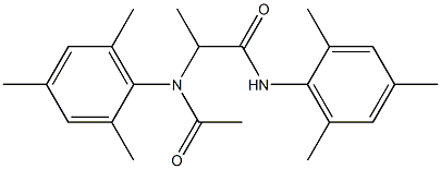 N-(2,4,6-Trimethylphenyl)-2-[acetyl(2,4,6-trimethylphenyl)amino]propanamide 구조식 이미지