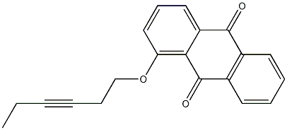 1-(3-Hexynyloxy)anthraquinone 구조식 이미지