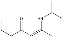 1-Propyl-3-isopropylamino-2-buten-1-one Structure