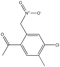 4'-Chloro-5'-methyl-2'-(nitromethyl)acetophenone 구조식 이미지