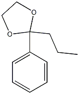 2-Phenyl-2-propyl-1,3-dioxolane Structure