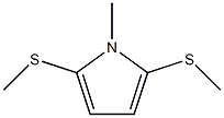 1-Methyl-2,5-bis(methylthio)-1H-pyrrole 구조식 이미지