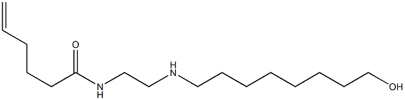 N-[2-[(8-Hydroxyoctyl)amino]ethyl]-5-hexenamide Structure